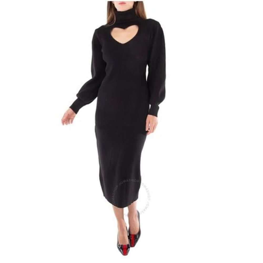 FARM Rio NWT Size S Sweater Dresses for Women's Black Heart Neckline Knit